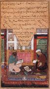unknow artist The Scribe Abd ur Rahim of Herat ,Known as the Amber Stylus and the painter Dawlat,Work Face to Face oil painting picture wholesale